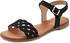 Lascana Sandalette Leder Cut-Outs und weicher Innensohle schwarz