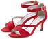 Lascana Sandalette raffiniertem Riemchen rot