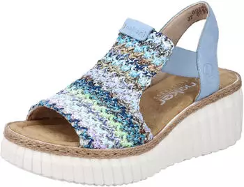 Rieker Sandalen Flechtana 69172-91 Multicolor
