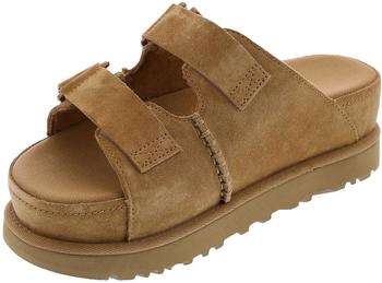 UGG Goldenstar Hi Slide Plateauschuhe Leder 1155458-chestnut braun