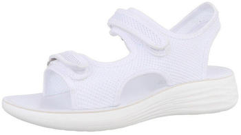 Ital Design Freizeit Riemchensandalette Keilabsatz Wedge Weiß 86527285