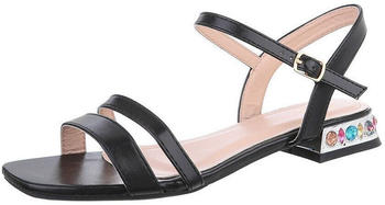 Ital Design Elegante Riemchensandalette 86527201 Schwarz