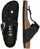 Birkenstock Zehentrenner Gizeh LEOI schwarz silber 18736828