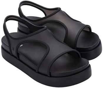Melissa Bikini-Plateau-Anzeige Keilsandale schwarz weiß
