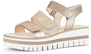Gabor Keilsandalette beige kombiniert