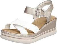 Rieker Keilsandalette, Sandale, Plateausandalette, Sommerschuh mit Klettverschluss