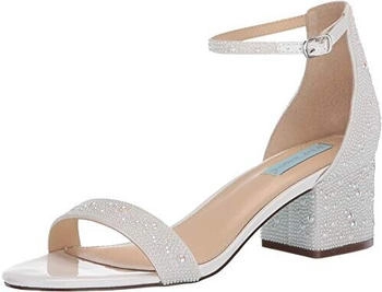 Betsey Johnson Mari Sandale Absatz weiss opulenter Garten