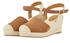 Tom Tailor Denim Keilsandalette Kunstleder dark sand