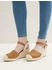 Tom Tailor Denim Keilsandalette Kunstleder dark sand