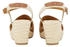 Tom Tailor Denim Keilsandalette Kunstleder dark sand