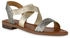 VAN HILL Übergrößen Riemchensandalen Sandalen Prints 841277 gold