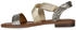VAN HILL Übergrößen Riemchensandalen Sandalen Prints 841277 gold