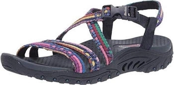 Skechers Reggae-Sew Me-Boho Woven Strappy Slingback Sandale marineblau mehrfarbig