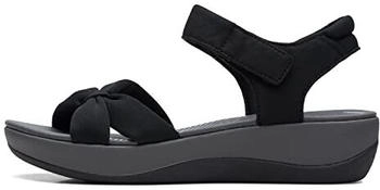 Clarks Arla Shore flache Sandale schwarz