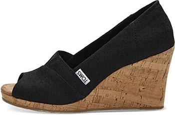 TOMS Shoes Classic Wedge Sandalen schwarz