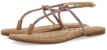 Gioseppo Seffner Flache Sandale taupe