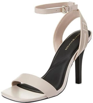 Tommy Hilfiger Sporty Leather High Heel Sandal Stiletto-Sandalen beige taupe