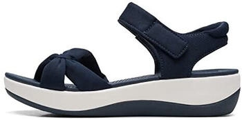 Clarks Arla Shore flache Sandale marineblau Textil