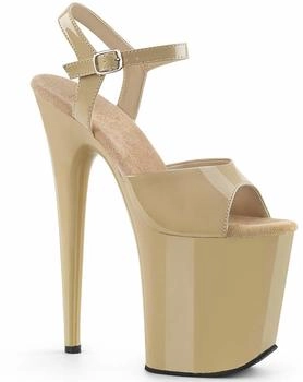 Pleaser Flamingo-809 Sandale beige
