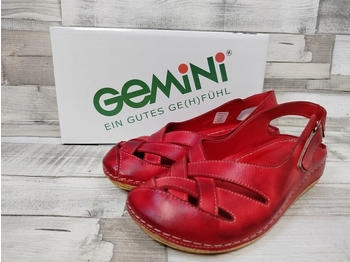 Gemini Sling Sandale sportlich rot schwarz Klettverschluss