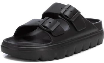 XTI Flache Sandale schwarz