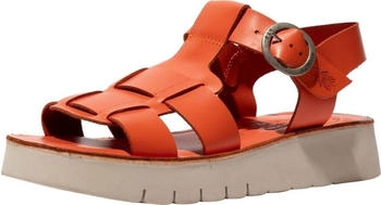 Fly London Leder Sandalen Scarlet