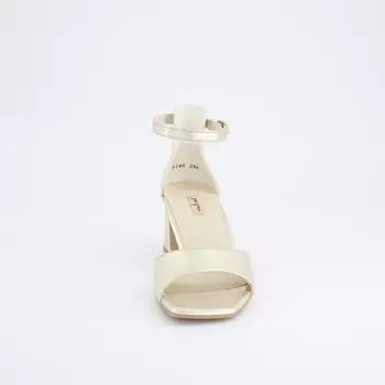 Paul Green Leder Sandalen platin
