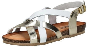 Igi&co Leder Riemchensandalette weiß gold