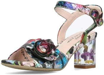 Laura Vita Sandalette schimmernde Blüte LUCIEO-25