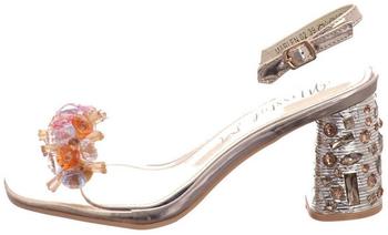 Laura Vita Sandalette transparent Perlen MARLEN 02