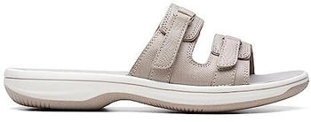 Clarks Breeze Piper Slide Sandale helltaupe