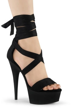 Pleaser DELIGHT-671 Damen Sandale schwarz