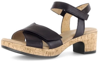 Gabor SanBeqAbsKork SwCervo Damen Sandalen schwarz