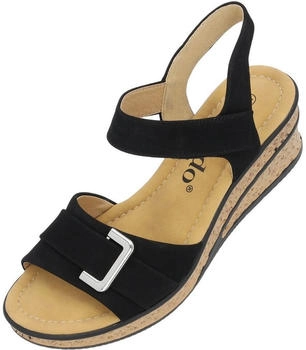 Palado Vemlu Keilsandalen schwarz