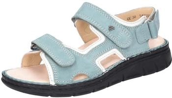Finn Comfort Wanaka-Soft Damensandale icegreen latte Leder Classic