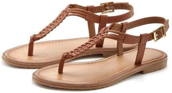 Vivance Dreams Zehentrenner Sandalette braun cognac