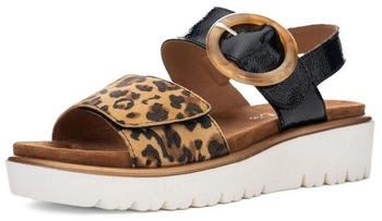 Ara Keilsandalette schwarz braun