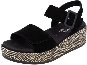 Remonte Dorndorf Sandalette Keilabsatz schwarz