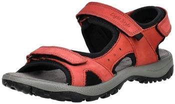 IMAC Leder Sandalen rot schwarz