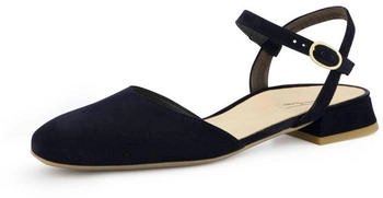 Paul Green Sandalen SAMTZIEGE blau schwarz Leder