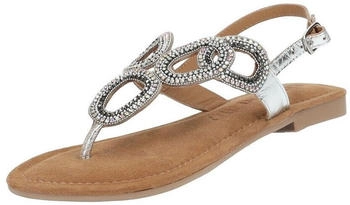 Lazamani Sandalen Echtleder Textil