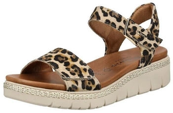 Tamaris Leder Riemchensandalette leopard