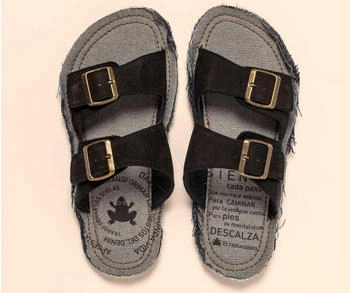 El Naturalista N598 Recyclus Ledersandalen schwarz