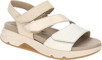 Gabor RollingSoft Sandale beige wei&szlig; 66 882 80