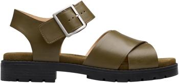 Clarks Orinoco Cross grüne Ledersandalen 26181351