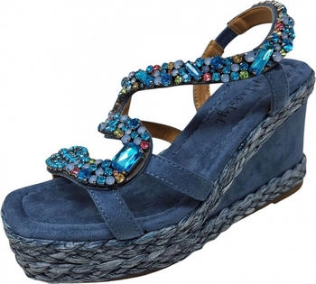 Laura Vita MISSTYL MARIEO Wedgesandalen blau