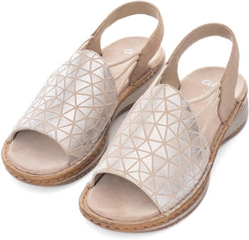 Ara HAWAII Riemchensandale sand-silberfarben