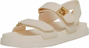 Steve Madden Leder Sandalen creme wei&szlig;