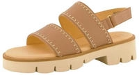 Paul Green Sandalette 6161-017, Glattleder, Beige, Damen EU 7,5/41