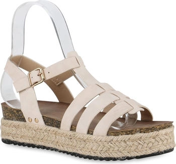 VAN HILL Damen-Keilsandaletten Aus Bast – Leicht & Stylisch Für Sommer Und Frühling